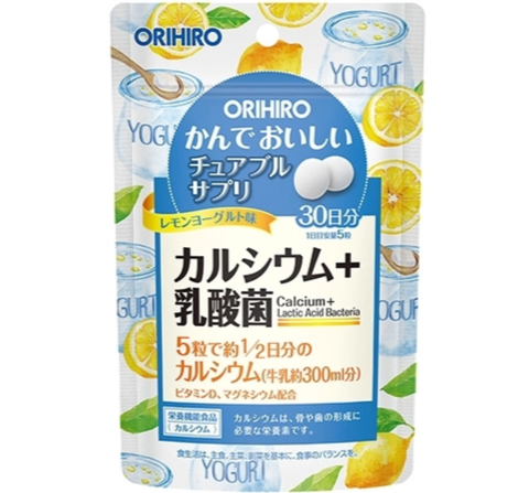 ORIHIRO _ Viên nhai Orihiro Calcium + Lactic Acid Bacteria 150 viên