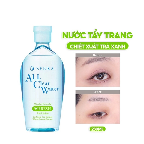 Senka - Combo Senka Làm Sạch Và Chống Nắng Cho Da Mụn