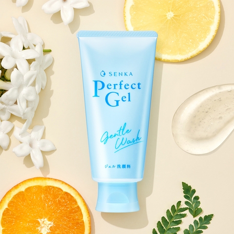 Senka - Gel Rửa Mặt Dịu Nhẹ Cho Da Nhạy Cảm Senka Perfect Gel Gentle Wash 100g