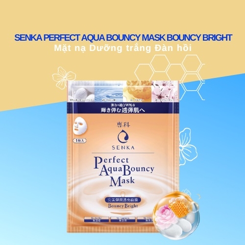 Senka - Mặt Nạ Dưỡng Da Đàn Hồi Và Sáng Mịn Senka Aqua B Bright Mask 25ml