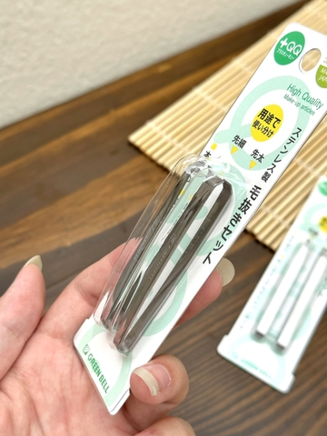 Set 2 nhíp inox cao cấp Green Bell Japan- Hàng Nhật nội địa