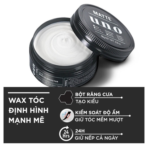 Shiseido - Gel Vuốt Tóc Uno Matte 80g Tạo Kiểu Tóc Vuốt Dựng Phong Cách