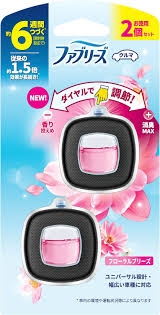 Set 2 lọ nước hoa ô tô hương hoa