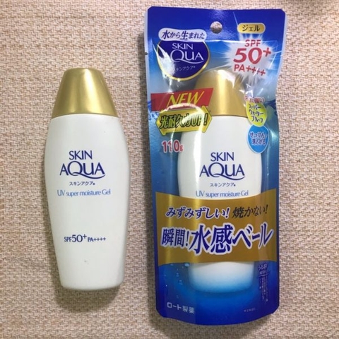 Rohto - Kem Chống Nắng Siêu Dưỡng Ẩm Skin Aqua Super Waterproof SPF50+ PA+++ 110g