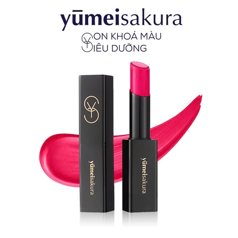 YumeiSakura - Son Dưỡng YumeiSakura Collagen YMS02 Ruby (Hồng Ruby)