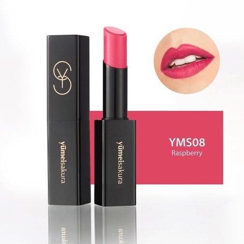 YUMEISAKURA_Son Lì YumeiSakura Matte Revolution YMS08 Raspberry - Hồng nguyên bản