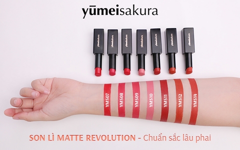 YUMEISAKURA_Son Lì YumeiSakura Matte Revolution YMS10 Peach - Hồng Nude