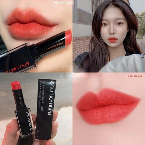 Shu Uemura - Son Shu Uemura Rouge Unlimited AMCR 362 (Màu Cam Hồng San Hô)