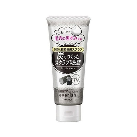 Utena Everish - Sữa Rửa Mặt Tẩy Da Chết Than Hoạt Tính (135g)
