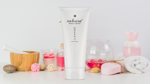 Sakura Beauty - Sữa Rửa Mặt Dành Cho Da Nhờn Mụn Deep Purifying Cleansing Foam 100g