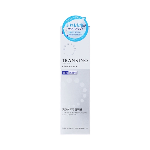 TRANSINO - Sữa Rửa Mặt Trắng Da, Trị Nám Transino Clear Wash EX 100g