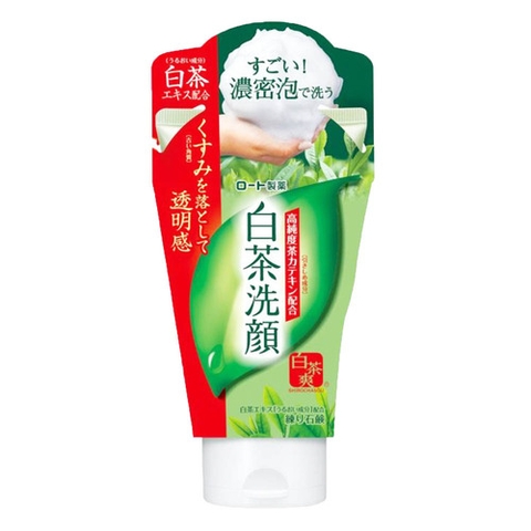 Rohto - Sữa Rửa Mặt Trà Xanh Nhật Bản Sạch Sâu, Giảm Mụn, Dưỡng Da Trắng Mịn
