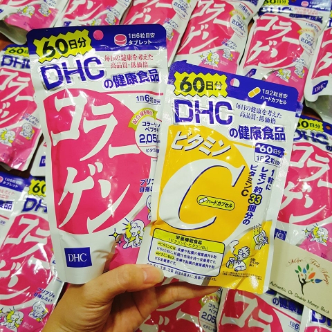 DHC - Combo Viên Uống DHC Làm Sáng Và Đẹp Da (Collagen & Vitamin C)