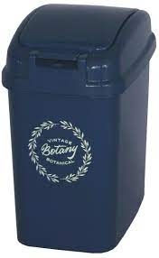 Thùng rác nắp bật 6L Botany màu xanh - Hàng Nhật nội địa