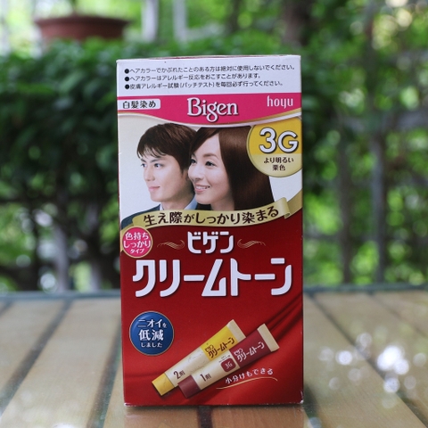 BIGEN - Thuốc nhuộm tóc thảo dược phủ bạc Nhật Bản 3G (nâu sáng)