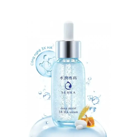 Senka - Tinh Chất Senka Dưỡng Ẩm Chuyên Sâu Và Ngừa Lão Hóa 30ml Deep Moist 3X HA Serum