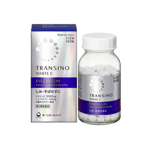 Transino - Viên Uống Trắng Da White C Premium Bản Cao Cấp (180 Viên)