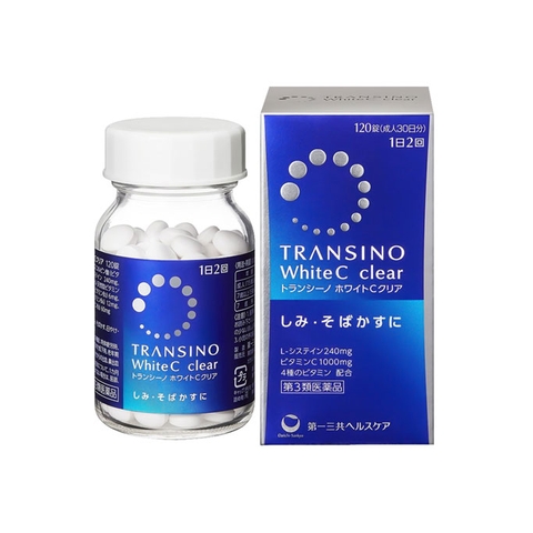 TRANSINO - Viên Uống Trắng Da Giảm Nám Transino White C (120 Viên)