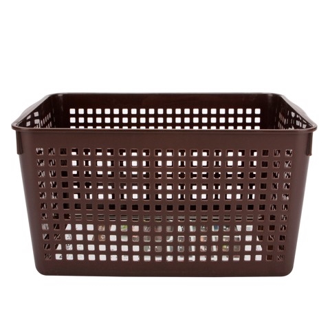 Rổ Nhựa Đa Năng Màu Nâu (33.2X24.4X8.7CM)