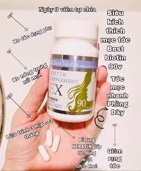SAKURA_Viên Uống Hỗ Trợ Mọc Tóc Biotin Supplement Ex 90 Viên