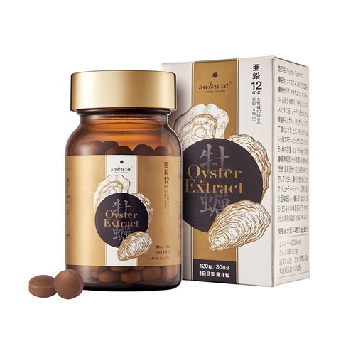 Sakura - Viên Uống Tăng Cường Sức Khỏe Oyster Extract (120 Viên)