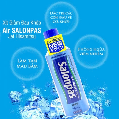 Hisamitsu - Xịt Giảm Đau Salonpas Hisamitsu Nhật Bản 300ml