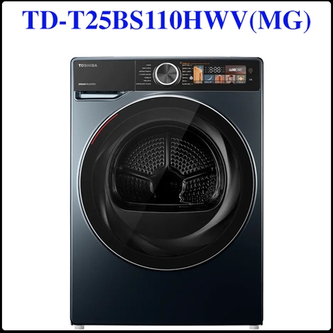 Máy sấy bơm nhiệt Toshiba 10 kg TD-T25BS110HWV(MG) Mẫu mới