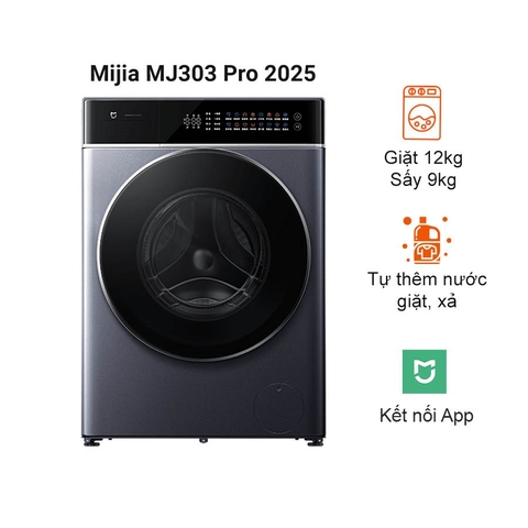 Máy giặt sấy Xiaomi Mijia MJ303 Pro 2025- Giặt 12kg, sấy 9kg