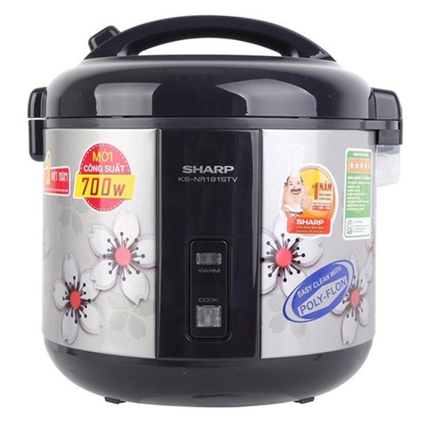 Nồi cơm điện cơ 1,8L Sharp KS-NR181STV 