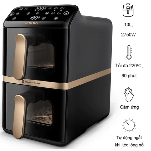 Nồi Chiên Không Dầu Philips NA462/70 10 Lít