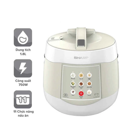 Nồi cơm điện tử 1,8L Sharp KS-COM1875I-RS