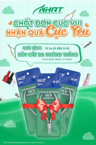 Chương trình ưu đãi bắt đầu từ ngày 24-3 đến hết ngày 31-3 áp dụng tại cửa hàng Kềm Nhật.
