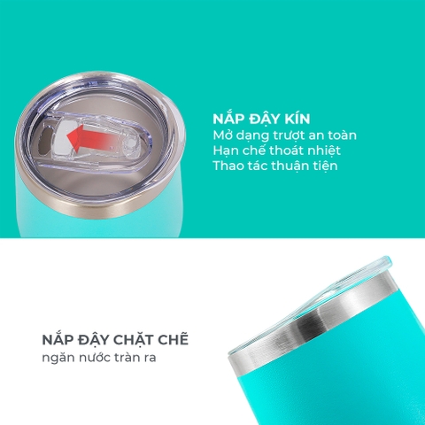 Cốc đôi giữ nhiệt inox 304 Elmich EL8020