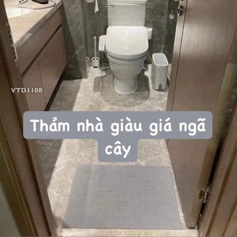 Set 2 thảm nhà tắm chống trơn trượt thấm hút tốt siêu đỉnh HÃNG THUỴ ĐIỂN