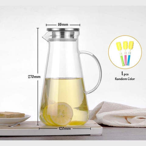 Bình đựng nước thủy tinh Sodasweet 2,2L có tay cầm