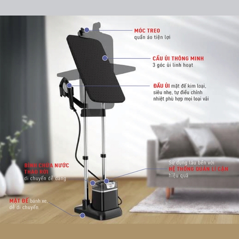 Bàn ủi hơi nước đứng Tefal IXEO Plus QT1510E0