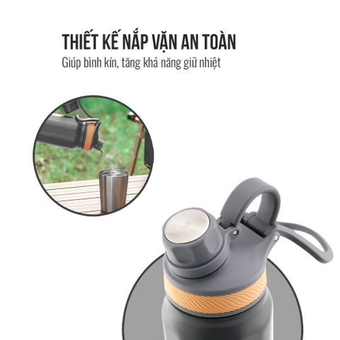 Bình giữ nhiệt inox 304 dung tích 532ml Elmich EL3675