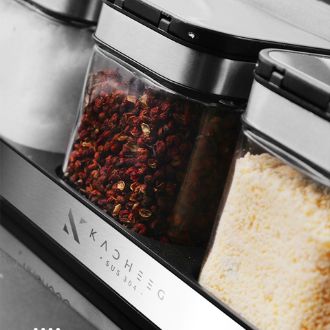 Set 3 lọ đựng gia vị phong cách Bắc Âu KACHEEG MOERI cao cấp