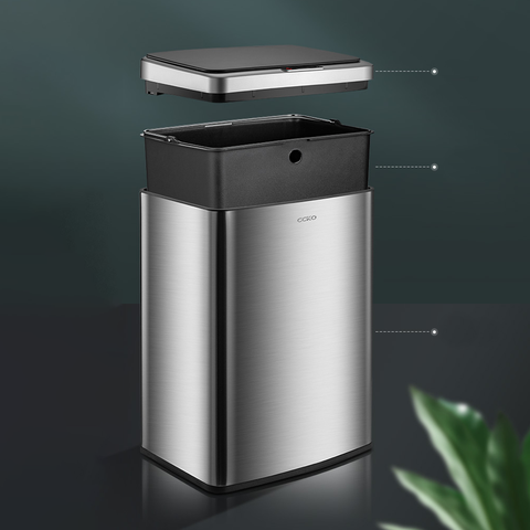 Thùng rác cảm ứng thông minh dung tích lớn CCKO CK9919 cao cấp