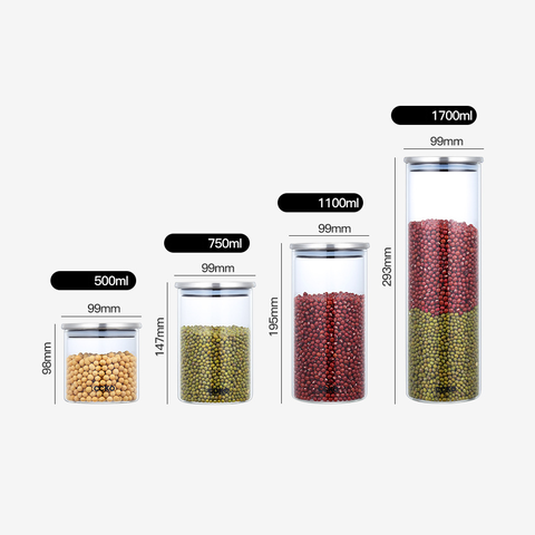 Lọ thủy tinh đựng đồ khô CCKO CK9309 cao cấp