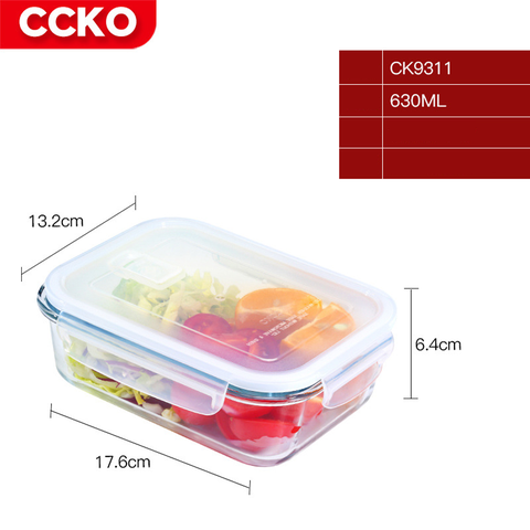 Khay thuỷ tinh hâm thực phẩm, nướng dành cho lò vi sóng và lò nướng CCKO CK9311 CK9312 CK9313 CK9314 CK9315