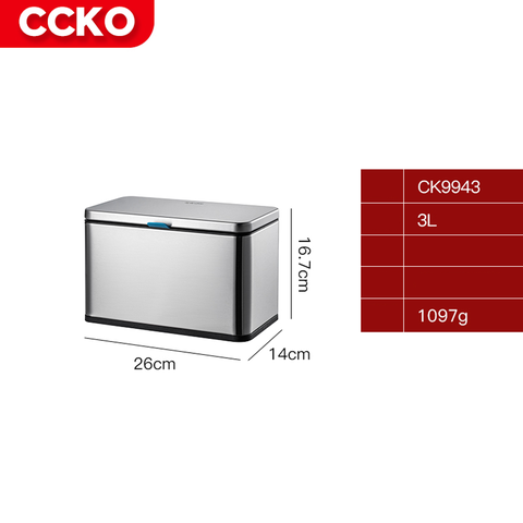 Thùng rác gắn cánh cửa tủ bếp CCKO CK9943 cao cấp