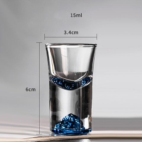 Set 6 ly uống rượu kèm cốc đong bằng thủy tinh pha lê Z－Shine cao cấp