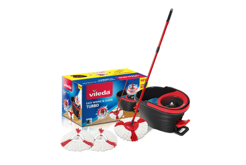 Cây lau nhà Vileda easy wring & clean Turbo (Kèm 3 giẻ lau)