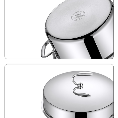 Nồi hấp inox 3 tầng CCKO CK9715 cao cấp