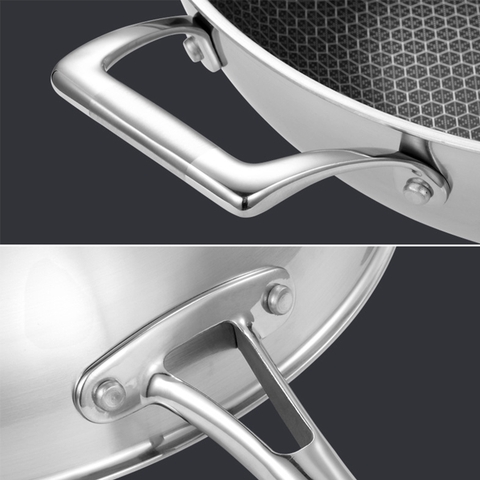 Chảo inox chống dính sâu lòng có nắp đậy CCKO CK9703 cao cấp