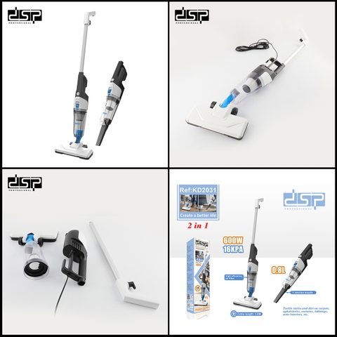 Máy hút bụi 2in1 DSP KD2031 cao cấp