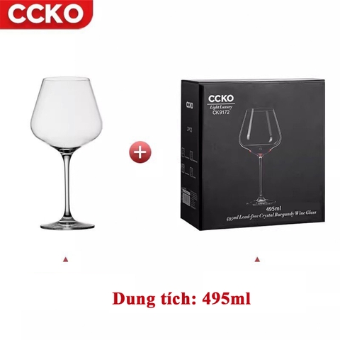Ly rượu vang pha lê CCKO CK9172 cao cấp