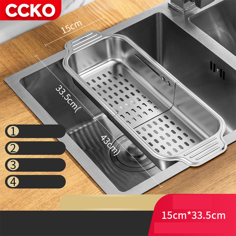 Rổ gác bồn rửa bát thông minh đa năng CCKO CK8632 cao cấp