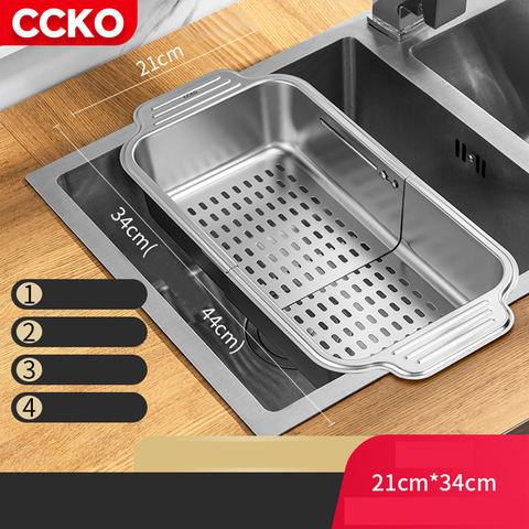 Rổ gác bồn rửa bát thông minh đa năng CCKO CK8632 cao cấp